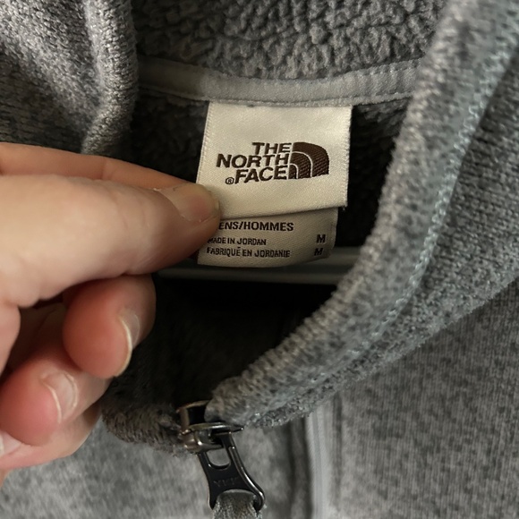 Men's The North Face Half Zipper Fleece Grey - Picture 3 of 3